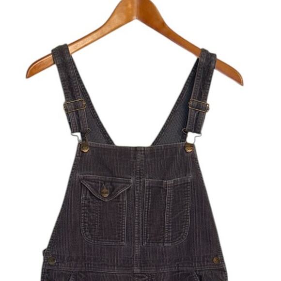 Not For Sale L.L. Bean Overalls Women 10 Gray Corduroy Gorpcore Bib Outdoor One - Picture 3 of 8